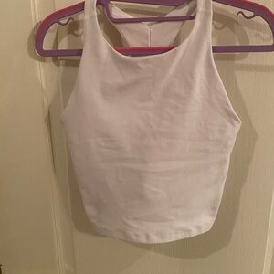 Beyond Yoga tank top bra, White, Medium